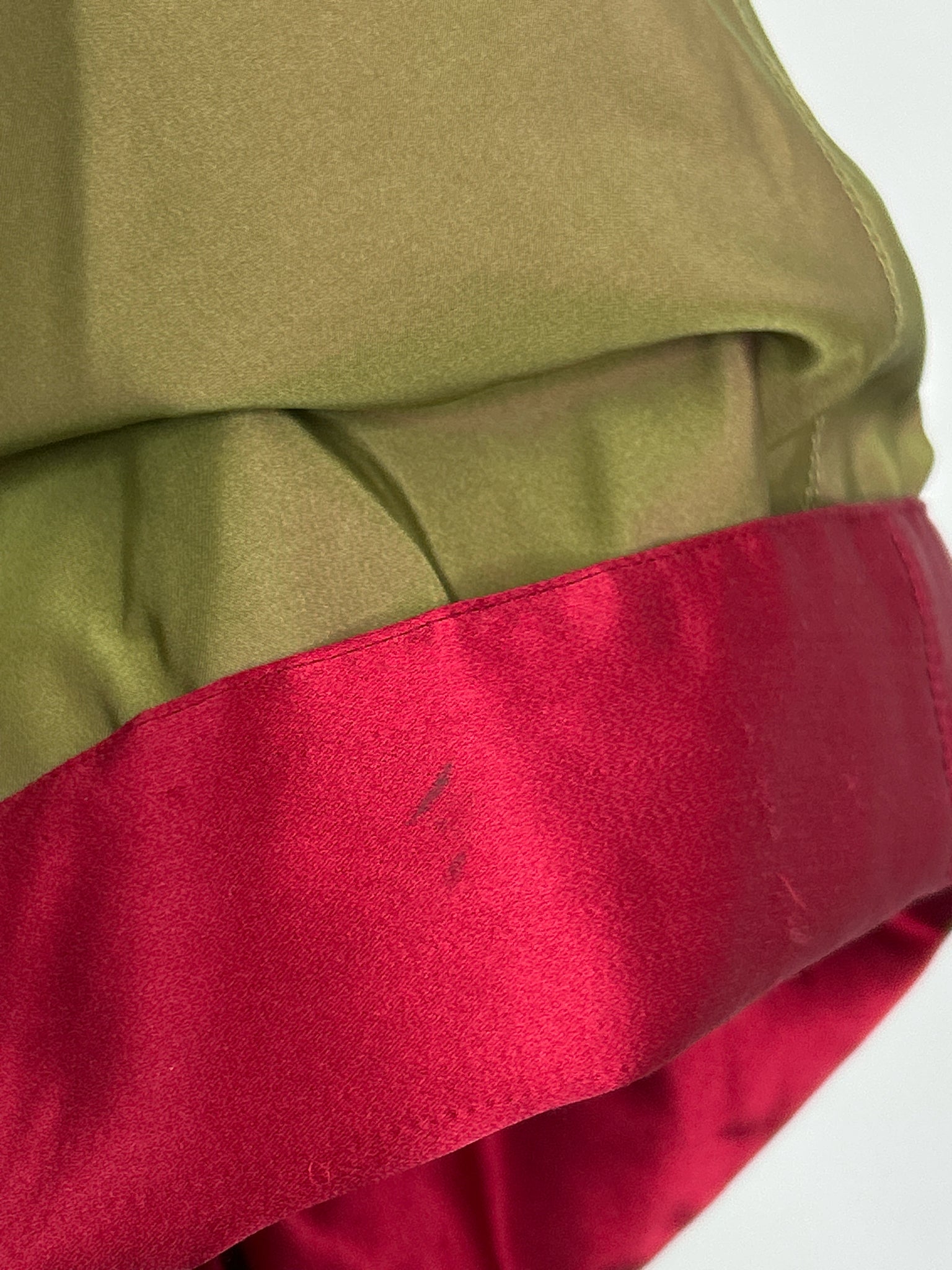 OSCAR DE LA RENTA Size 8 GREEN AND RED Women Coat