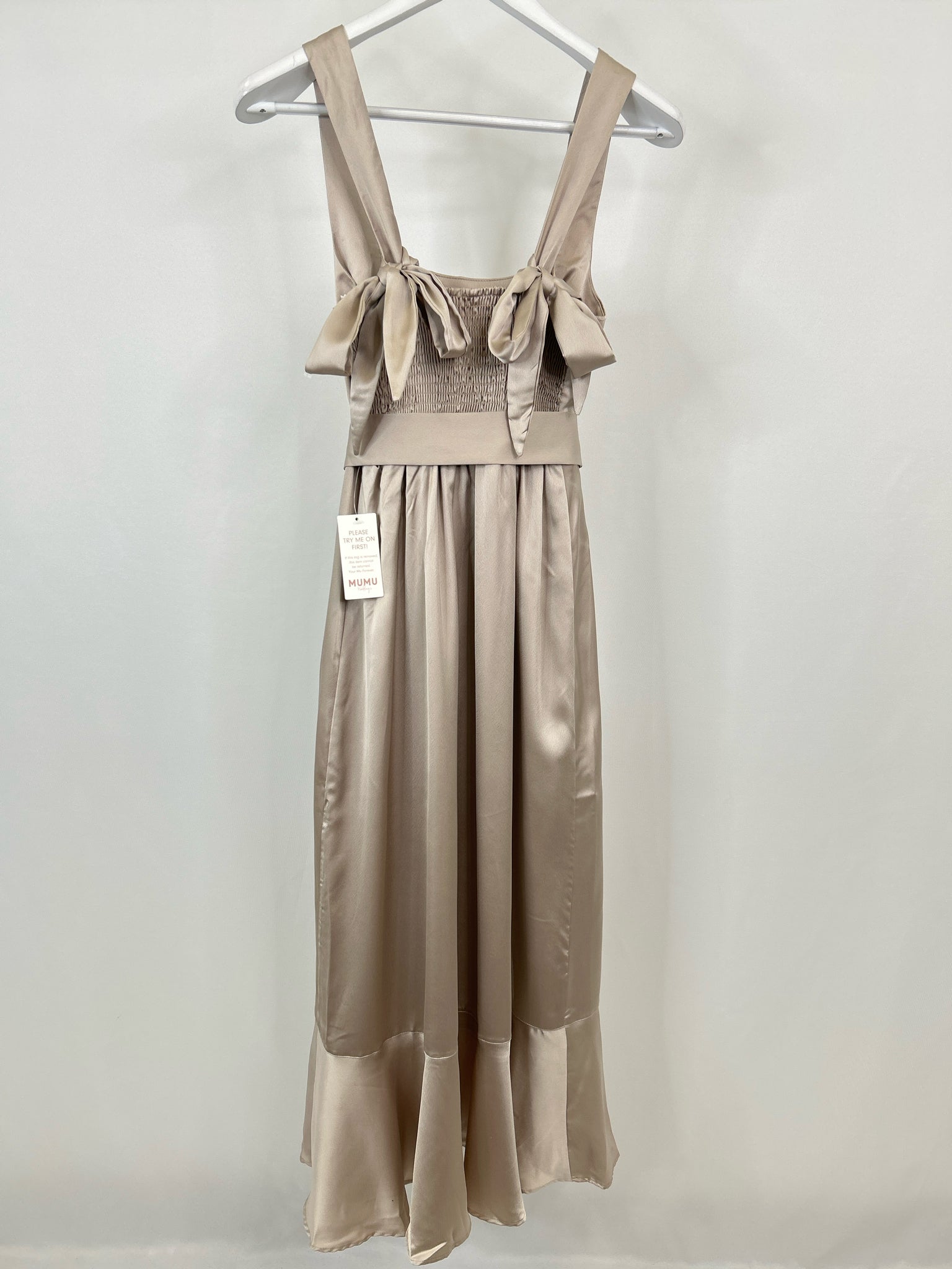 SHOW ME YOUR MUMU Size M Champagne Women Dress NWT