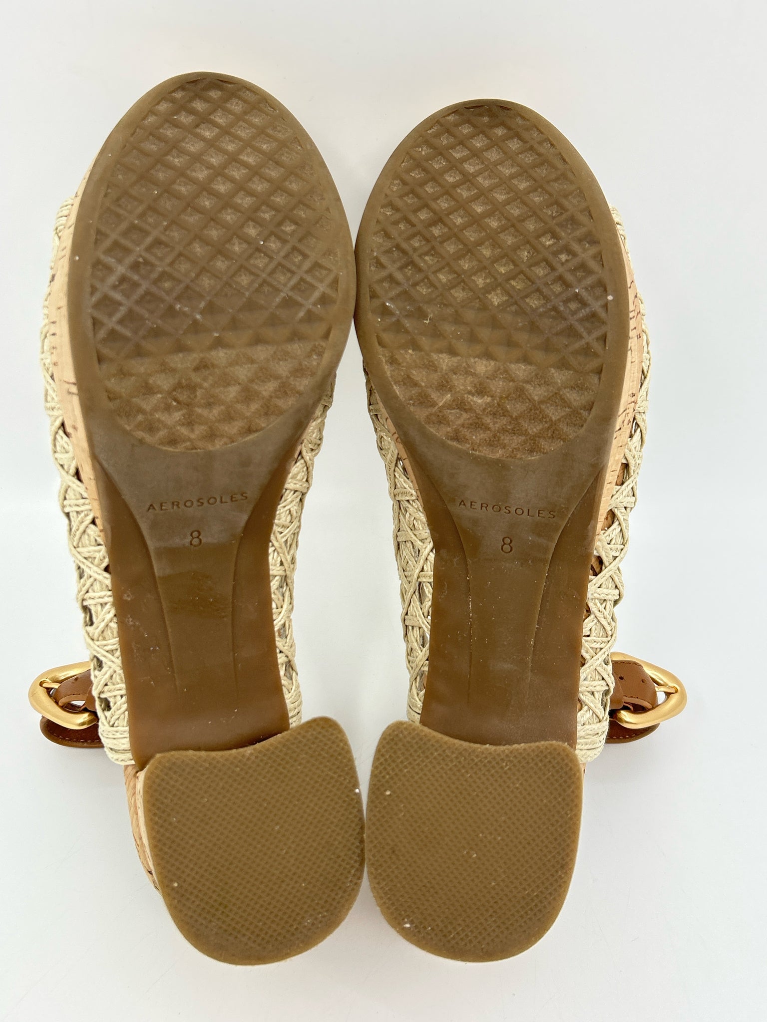 AEROSOLES Size 8M Beige Women Sandal