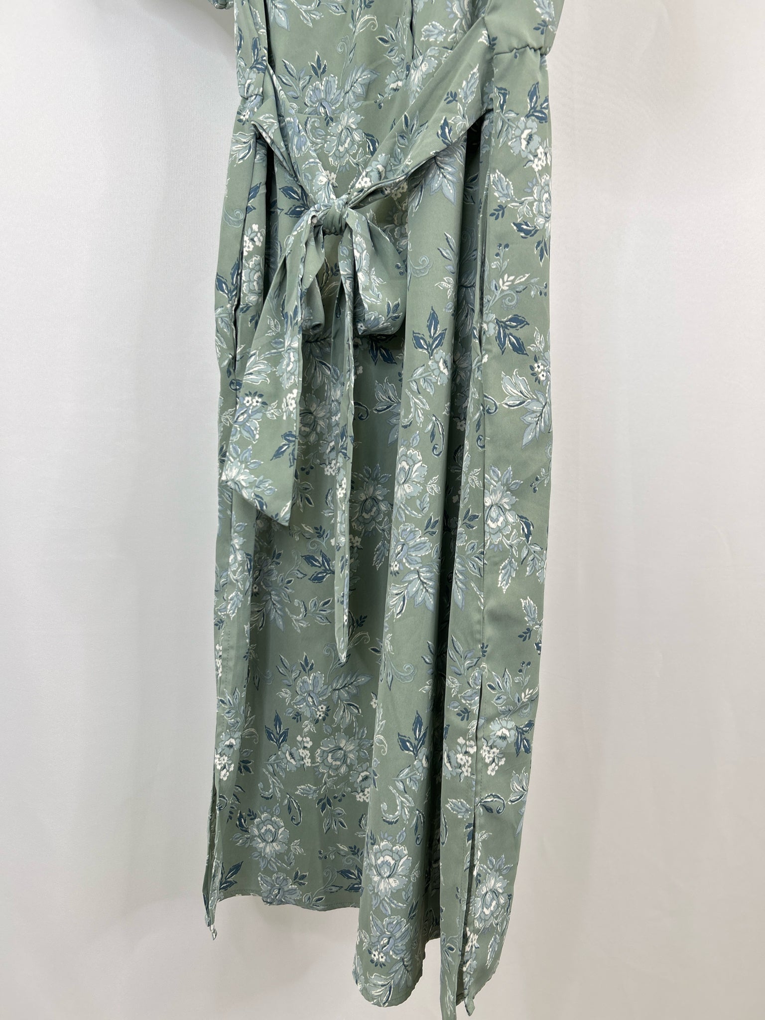 LUCKY BRAND Size L SAGE FLORAL Women Dress