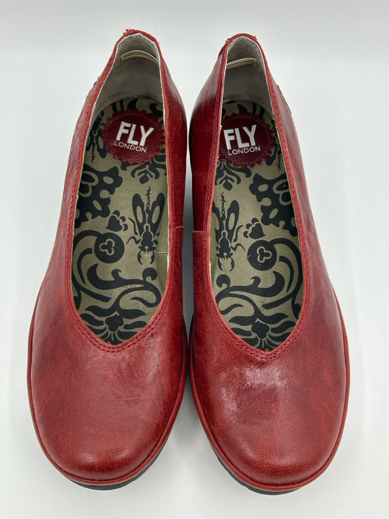 FLY LONDON Women Size 37 Burgundy Pumps