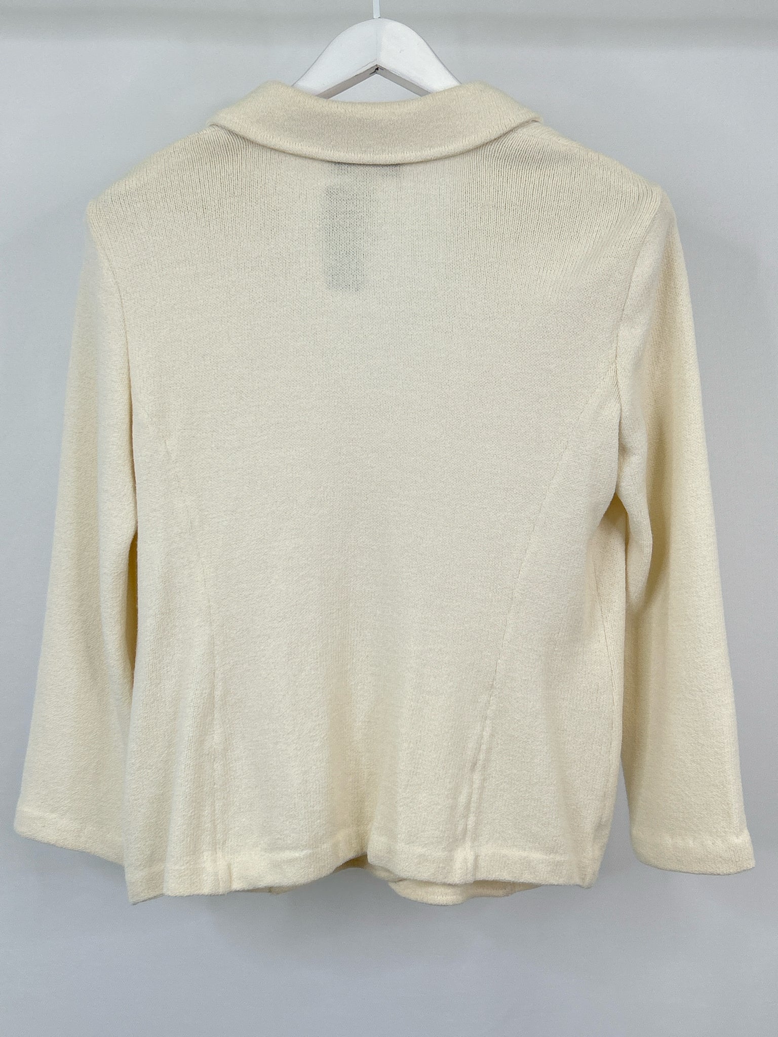 ST JOHN COLLECTION Size 12 Ivory Women Jacket