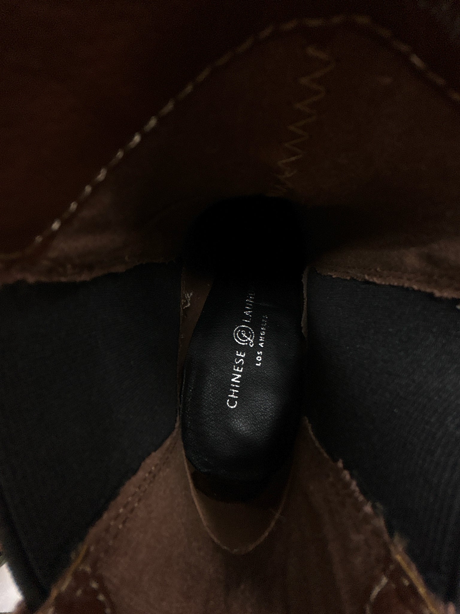 CHINESE LAUNDRY Size 9 Brown and Black Women Booties