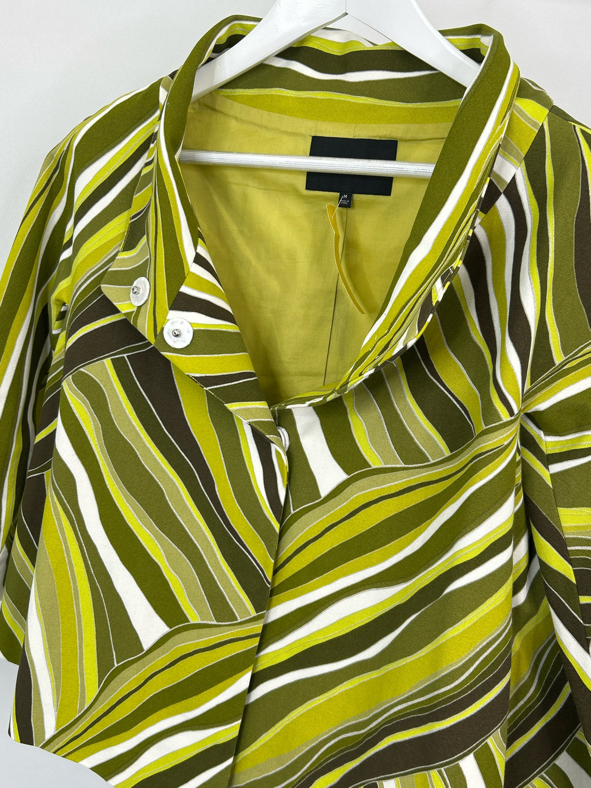 LAFAYETTE 148 Size M GREEN AND WHITE Women Jacket