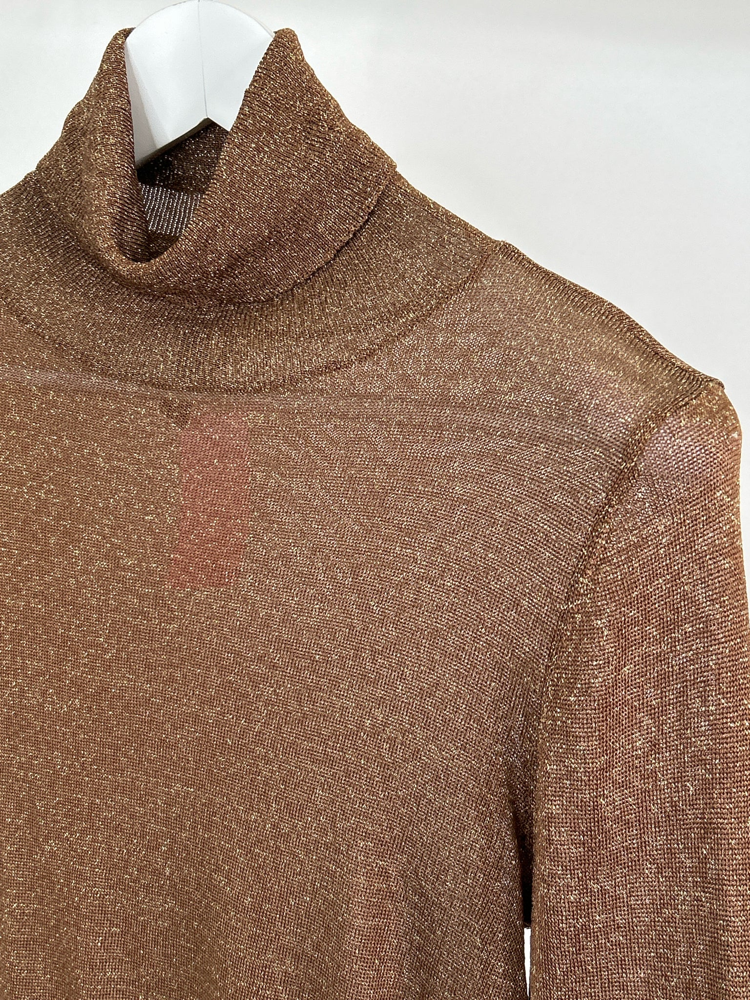 MARCIANO Size M Brown Metallic Women Top