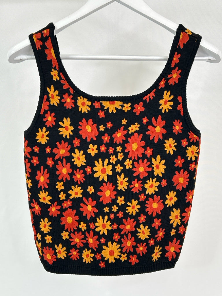 CURRENT AIR Black Print Tank Top