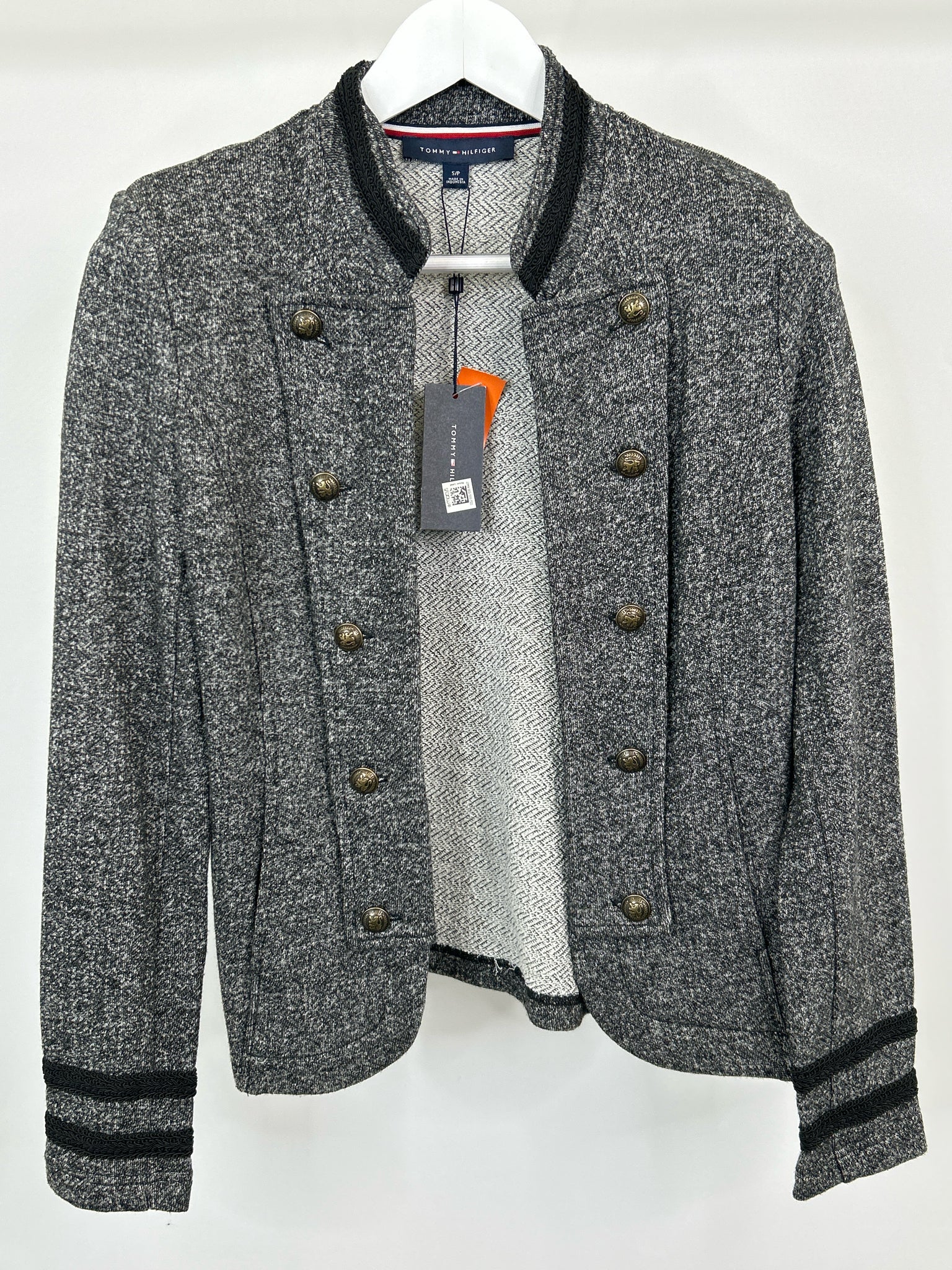 TOMMY HILFIGER Size S Grey Women Jacket