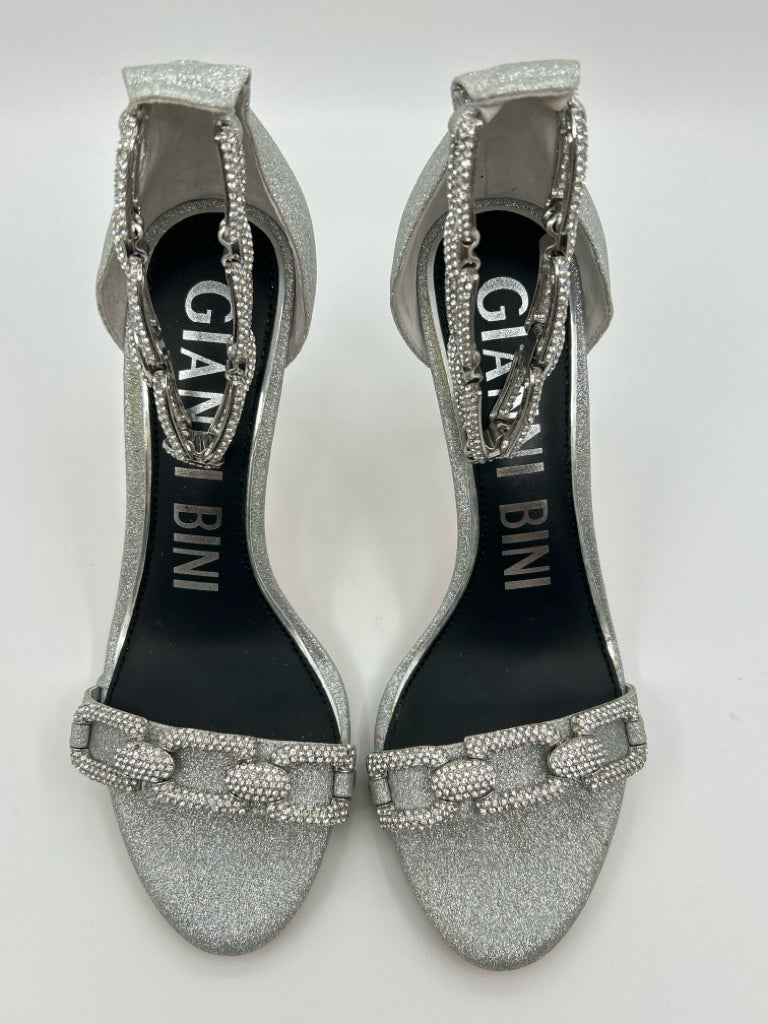 GIANNI BINI Women Size 7.5 Silver Sandal