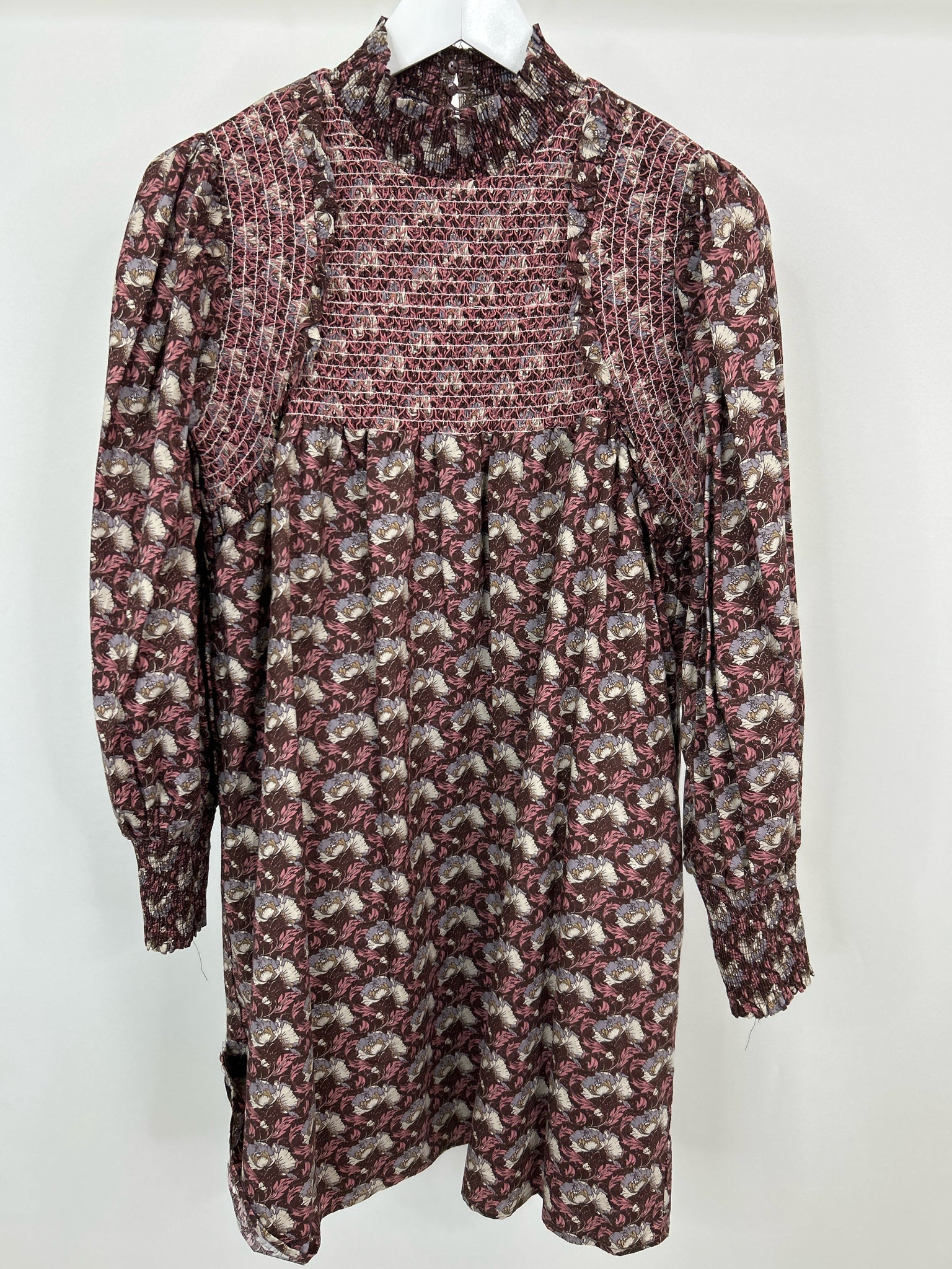 aureum Size S Brown Print Women Dress