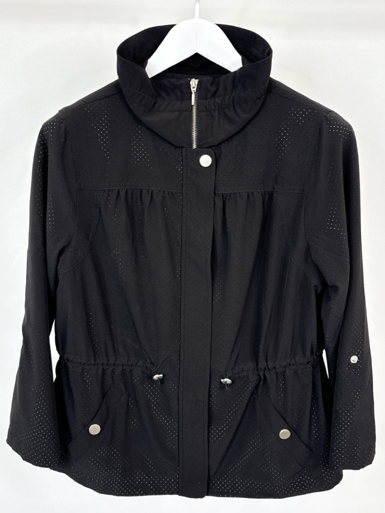 CHICO'S Size 8 Black Jacket