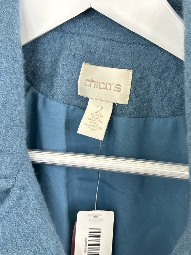 CHICO'S Women Size 12 light blue Jacket