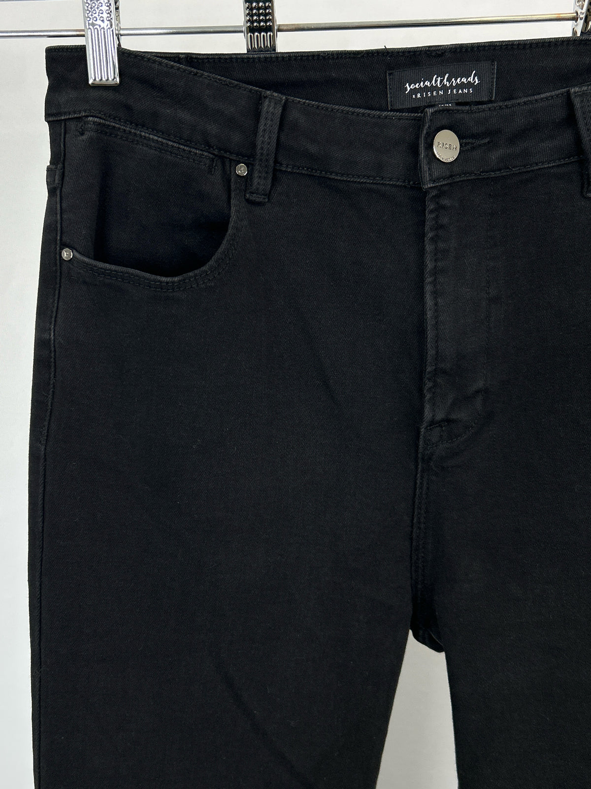 RISEN JEANS Size 15/32 BLACK DENIM Women jeans
