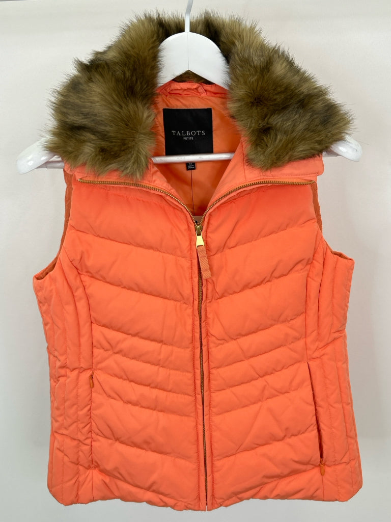 TALBOTS Women Size SP Coral Vest