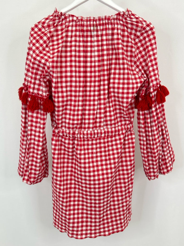MISA Size M red and white Women's Dress