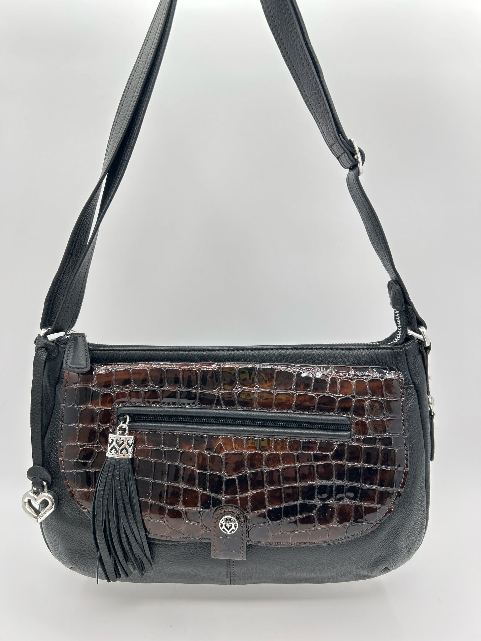 BRIGHTON black and brown Women Purse