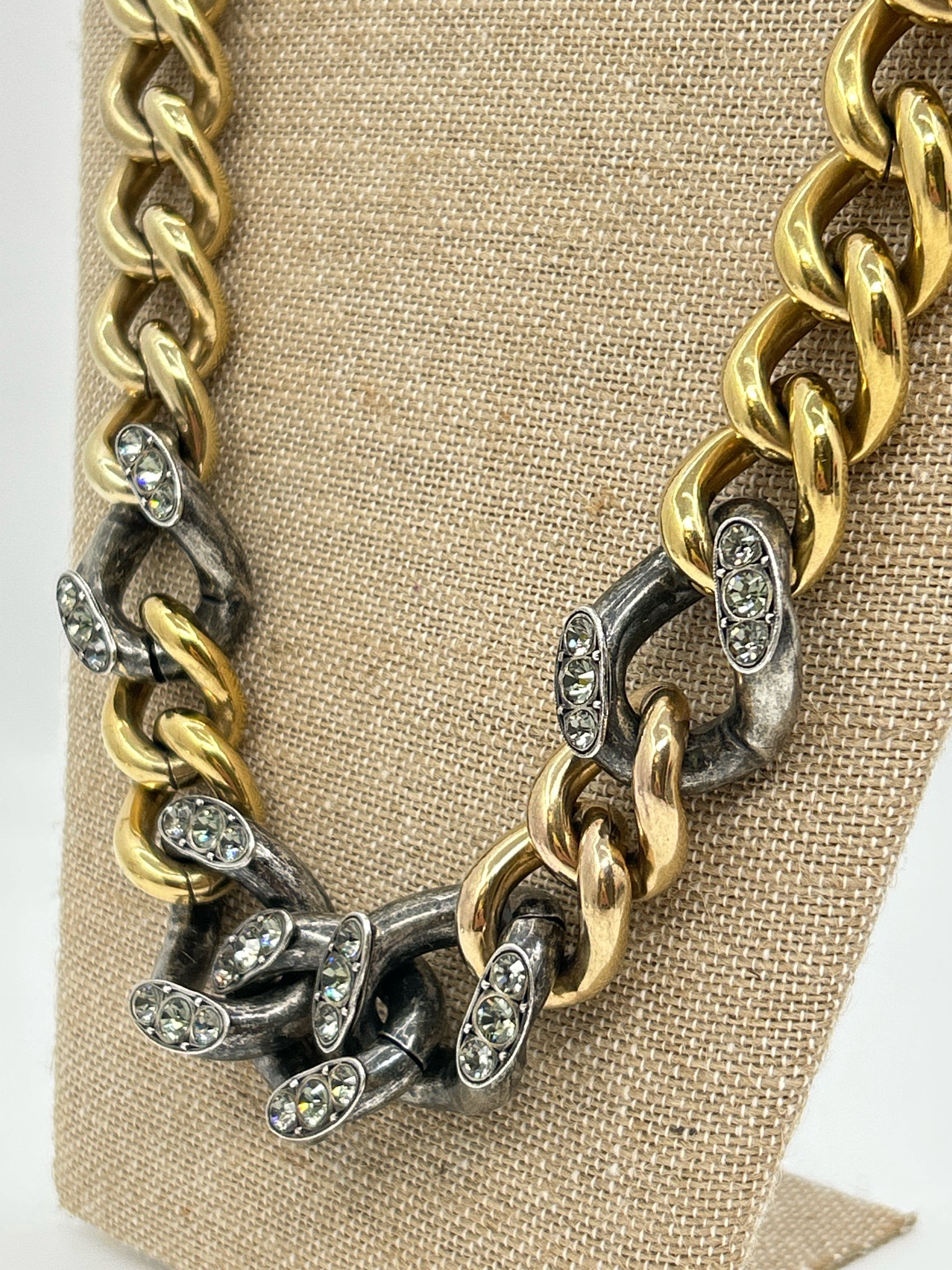 LANVIN Gold & Gunmetal Women's Necklace