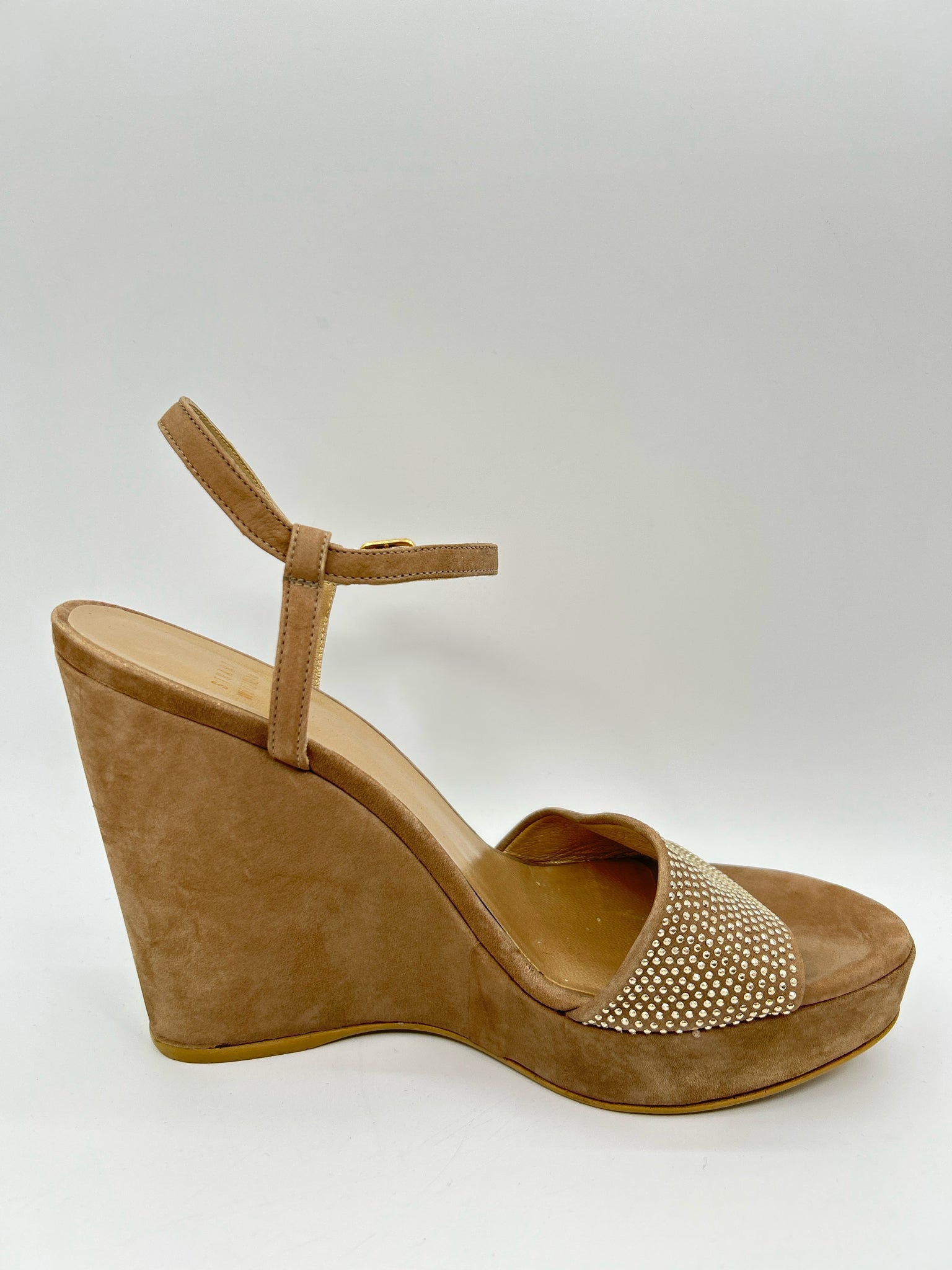 STUART WEITZMAN Size 9M Taupe Women Sandal