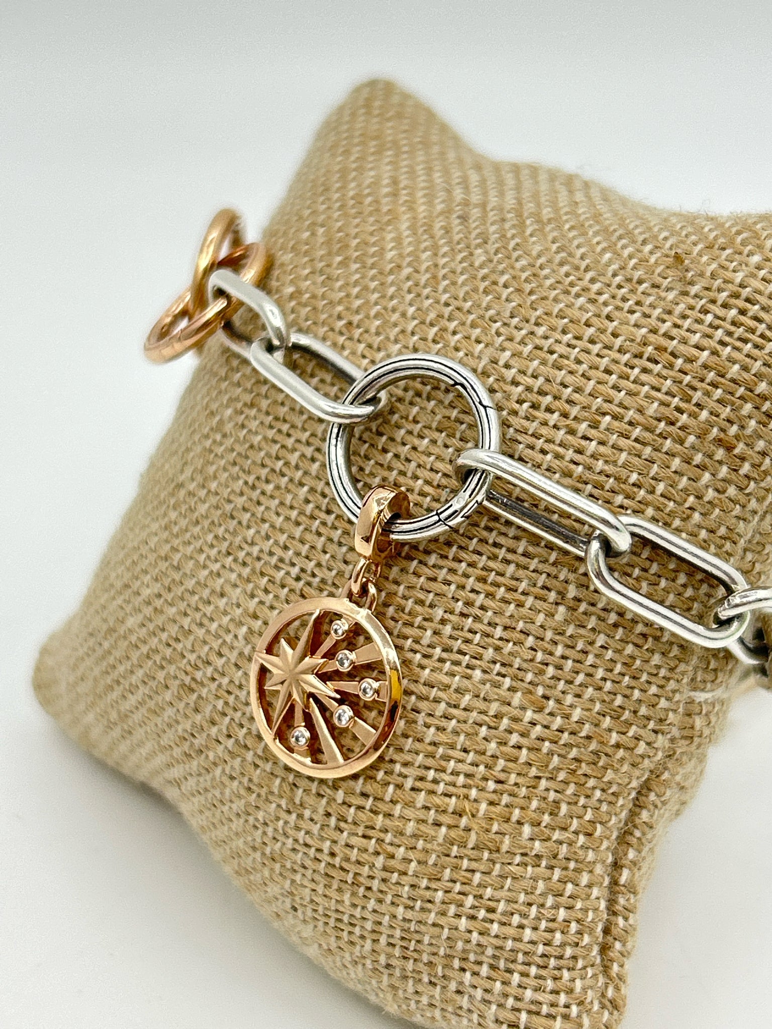 PANDORA Silver & Rose Gold Bracelet