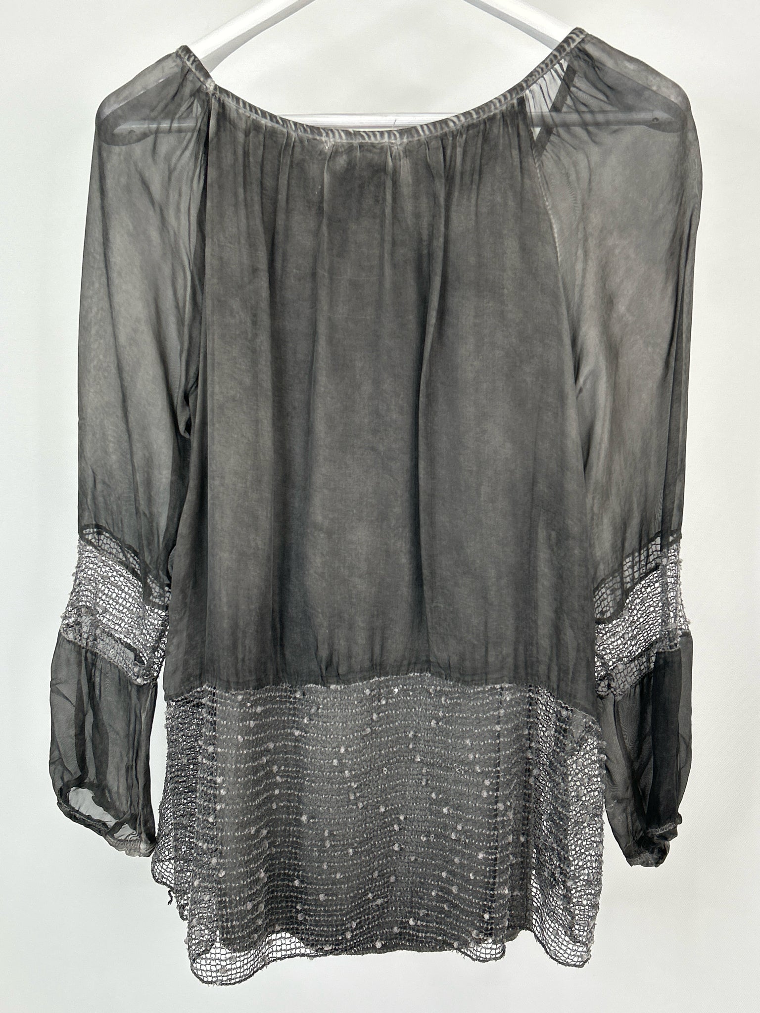 TEMPO PARIS Size M Charcoal Women Tunic