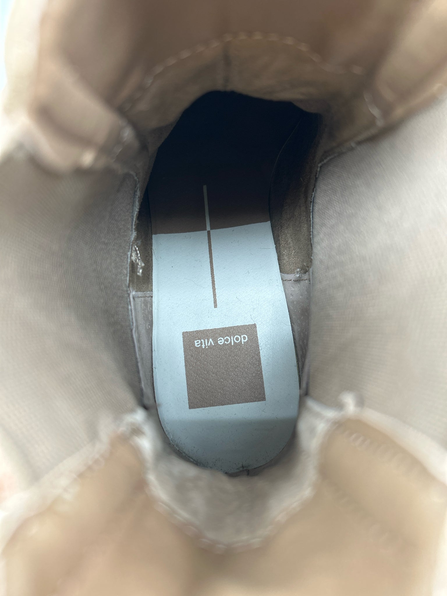 DOLCE VITA Size 7.5 Taupe Women Booties