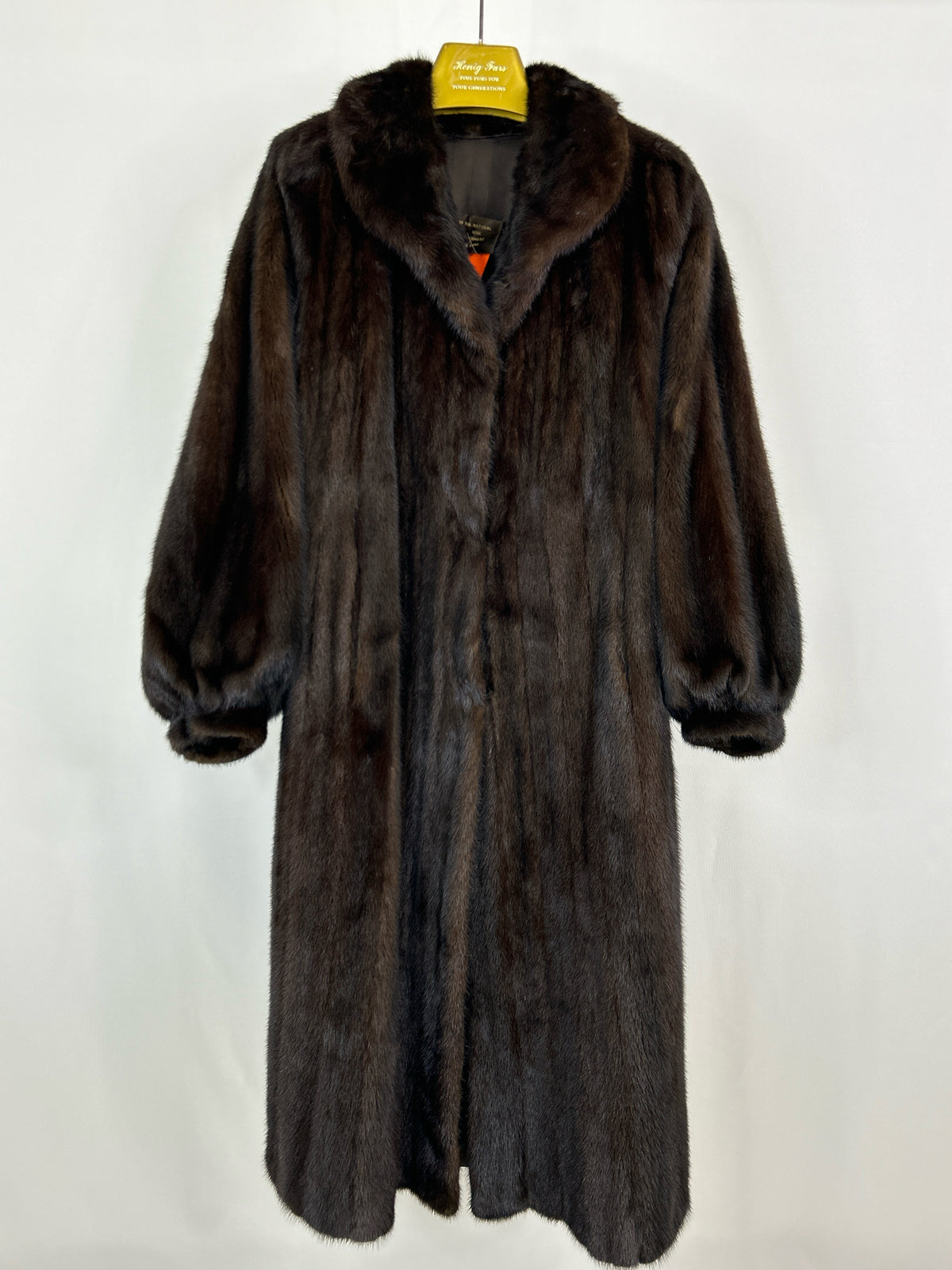 SAGA FURS Size 12 DARK BROWN Women Coat