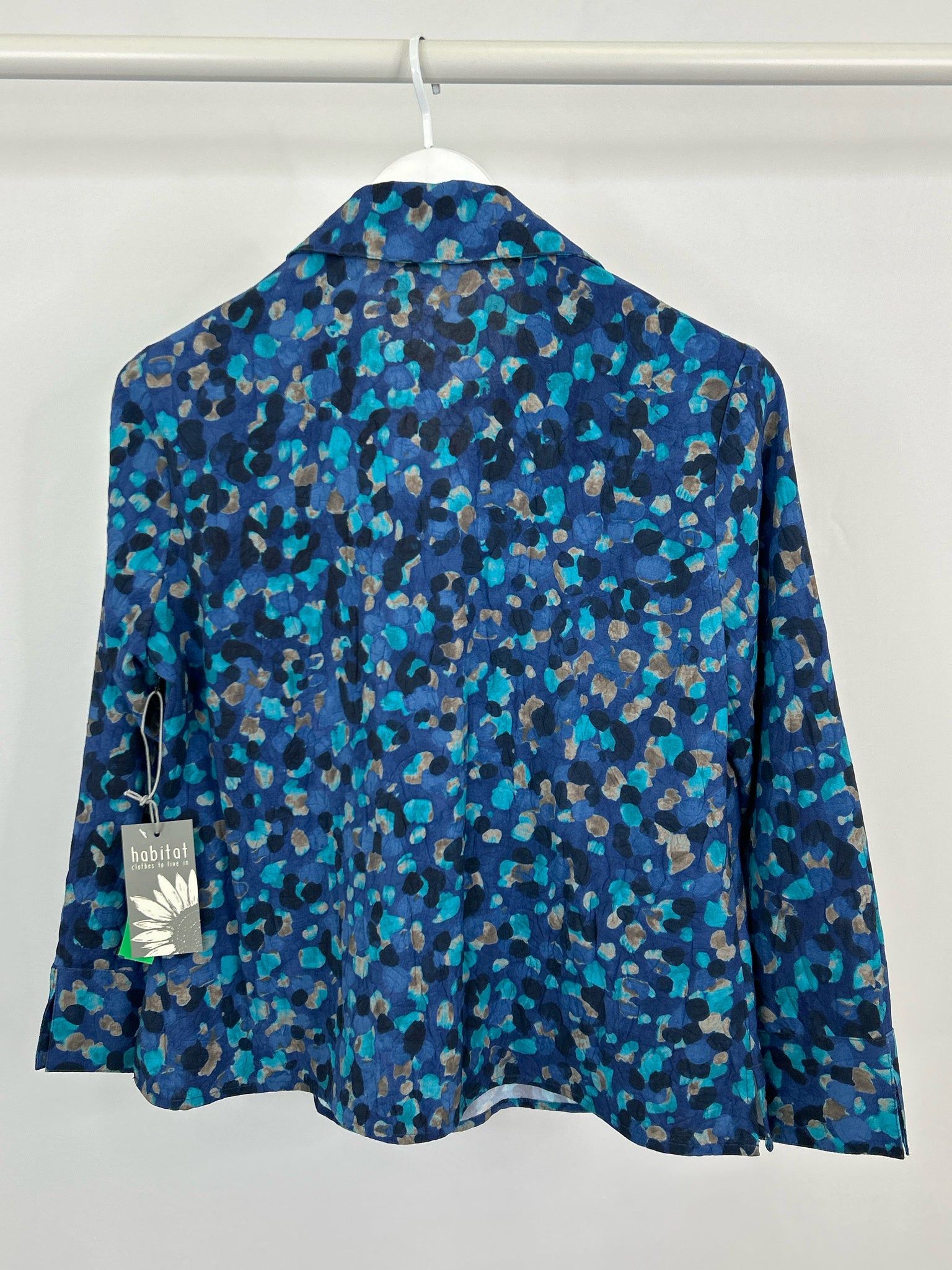 HABITAT Size S Blue Print Women Shirt