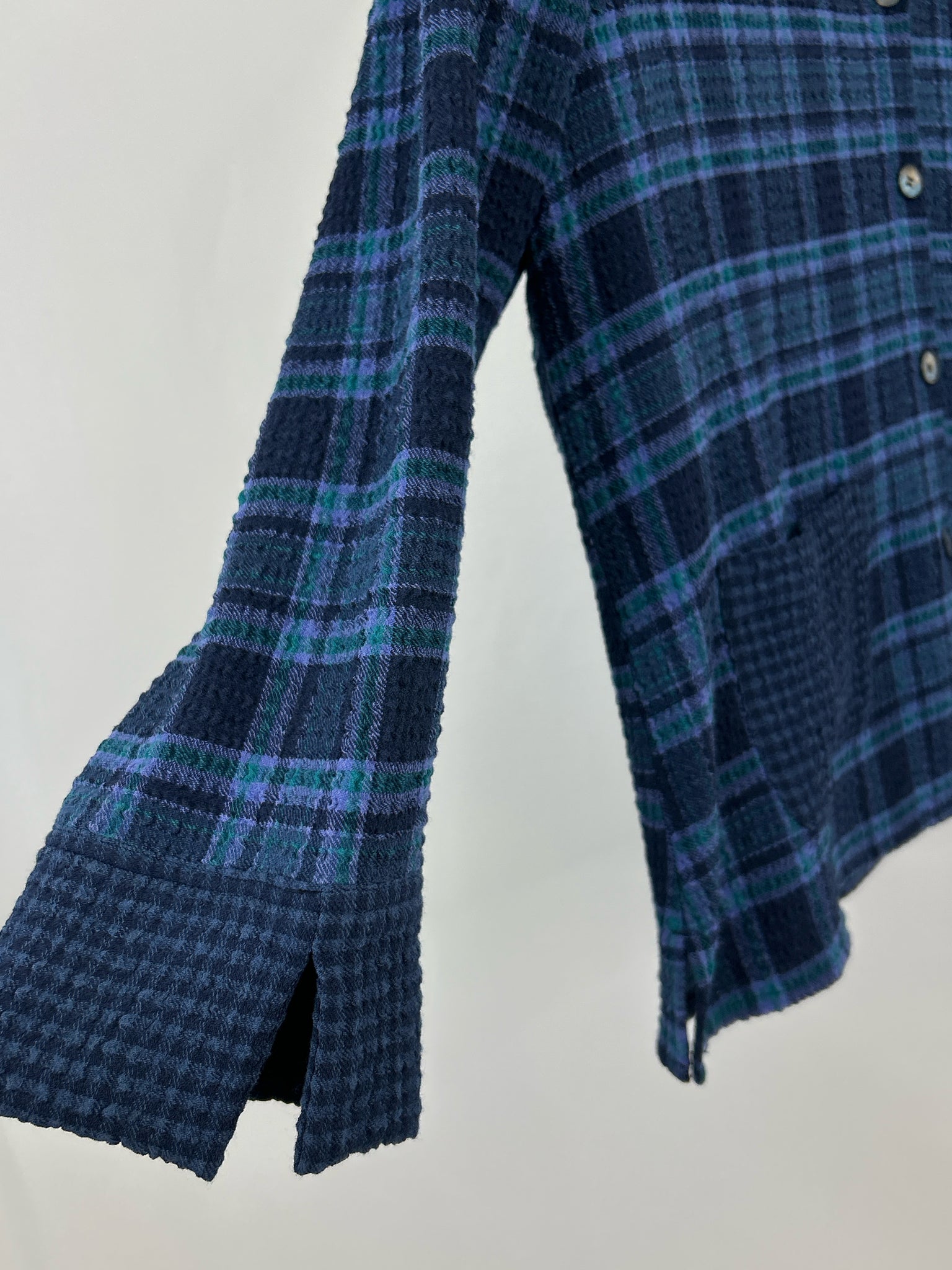 HABITAT Size S Blue Plaid Women Shirt