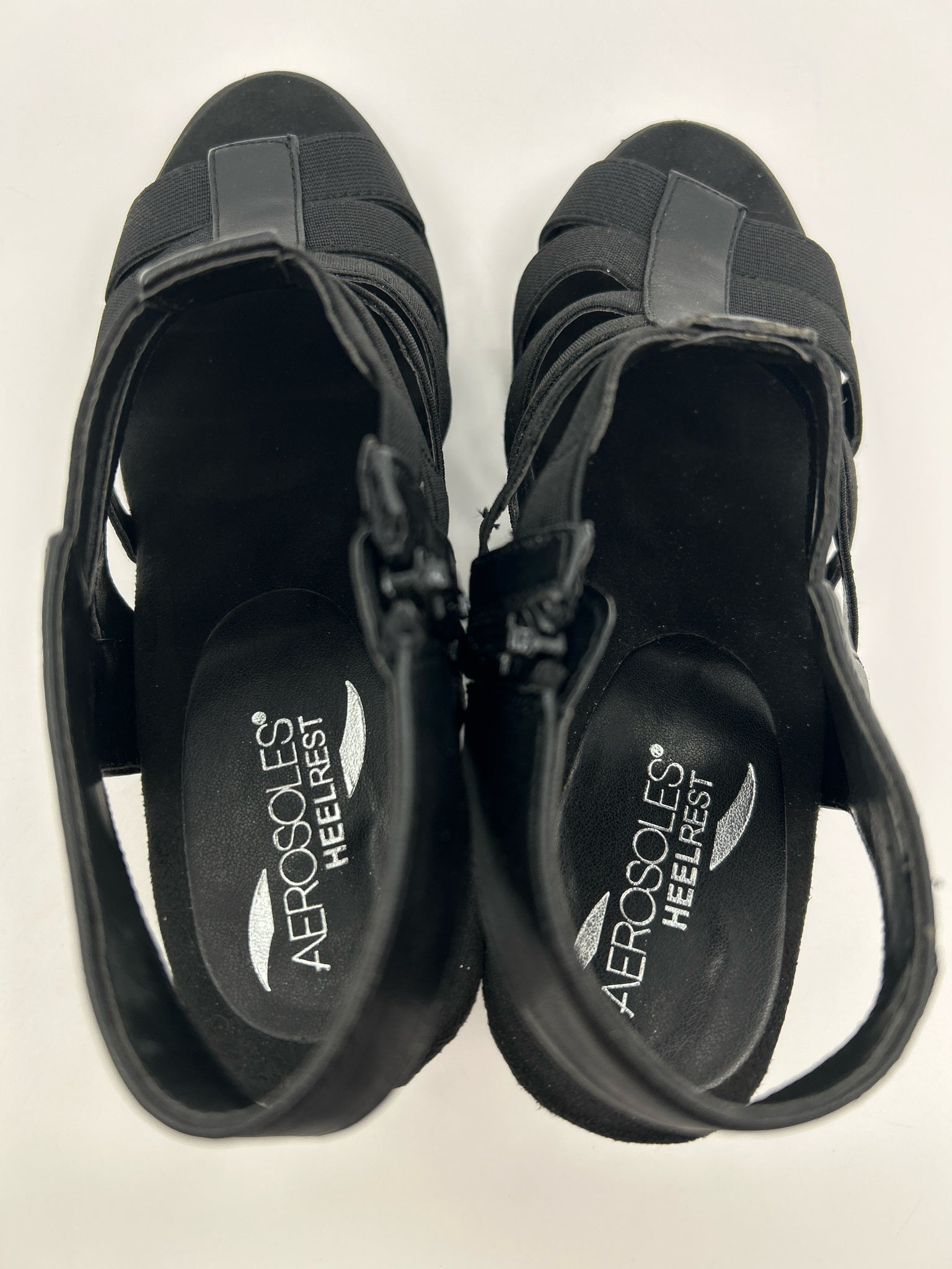 AEROSOLES Size 8.5 Black Women Sandal