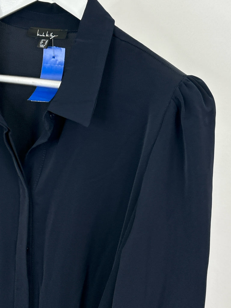 NICOLE MILLER Size 16 Navy Women's Dress