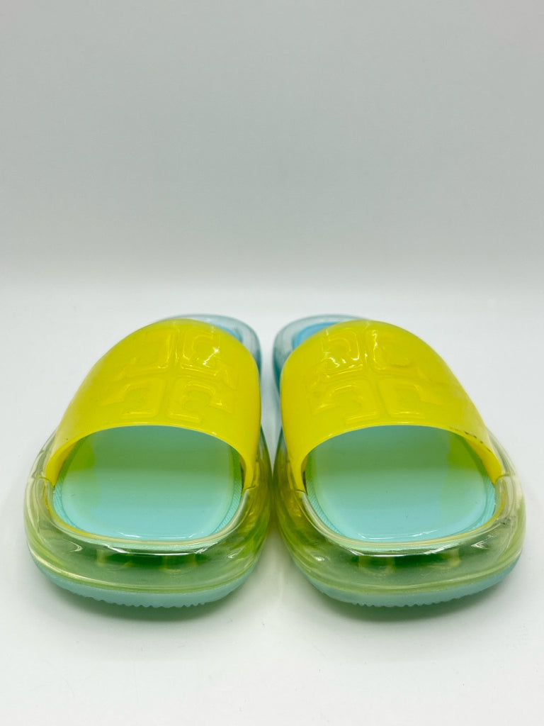 TORY BURCH Size 6B Yellow and Clear Women's Sandal