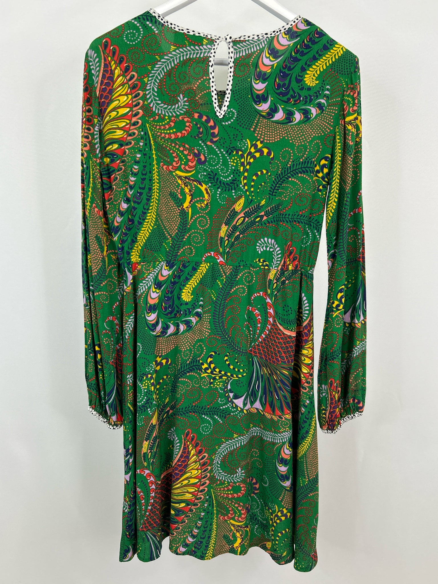 MAEVE Size 8 Green Print Women Dress