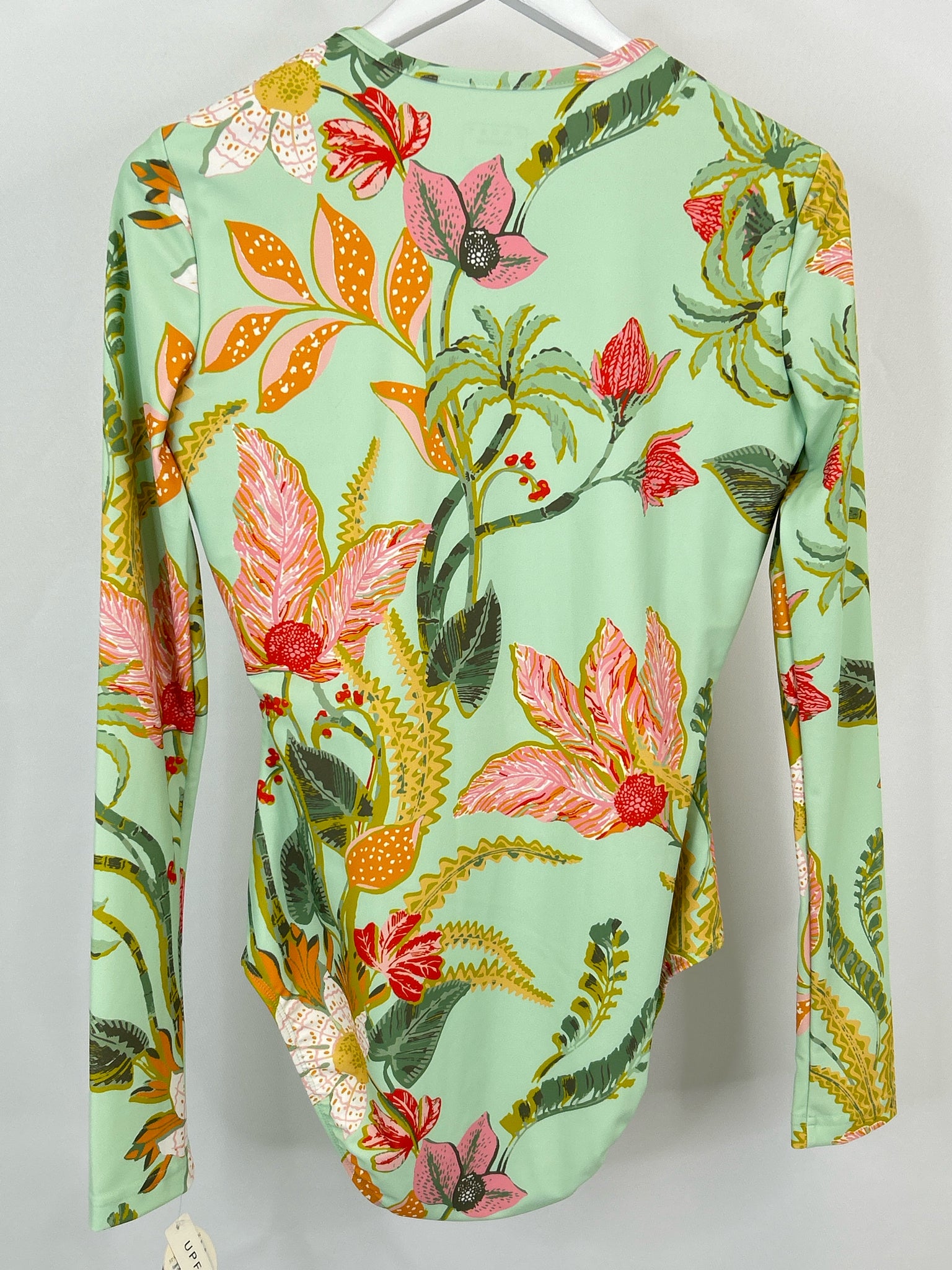 SPARTINA 449 Size L Green Print Women Bathing Suit NWT