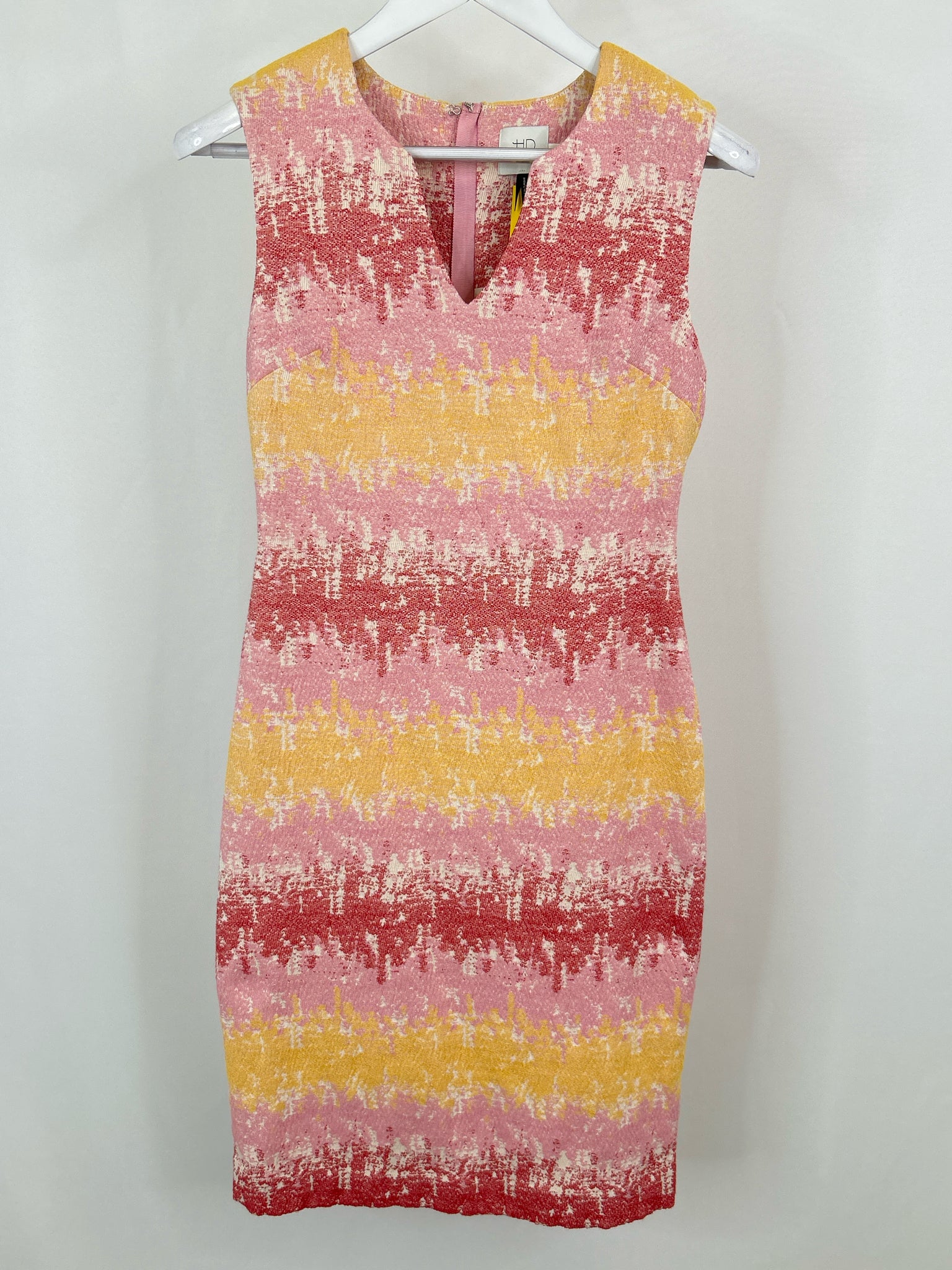 HD IN PARIS Size 4 Pink Print Women Dress