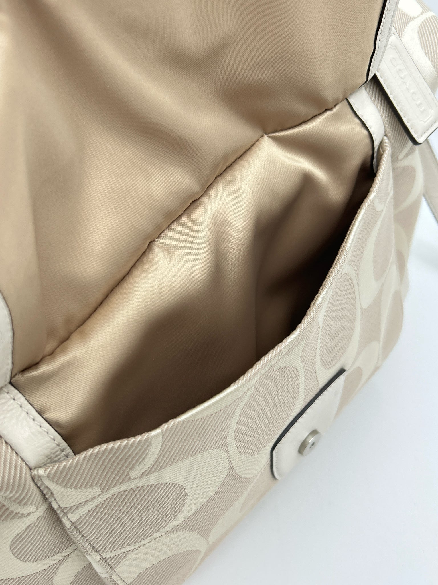 Coach Beige Print Women Purse