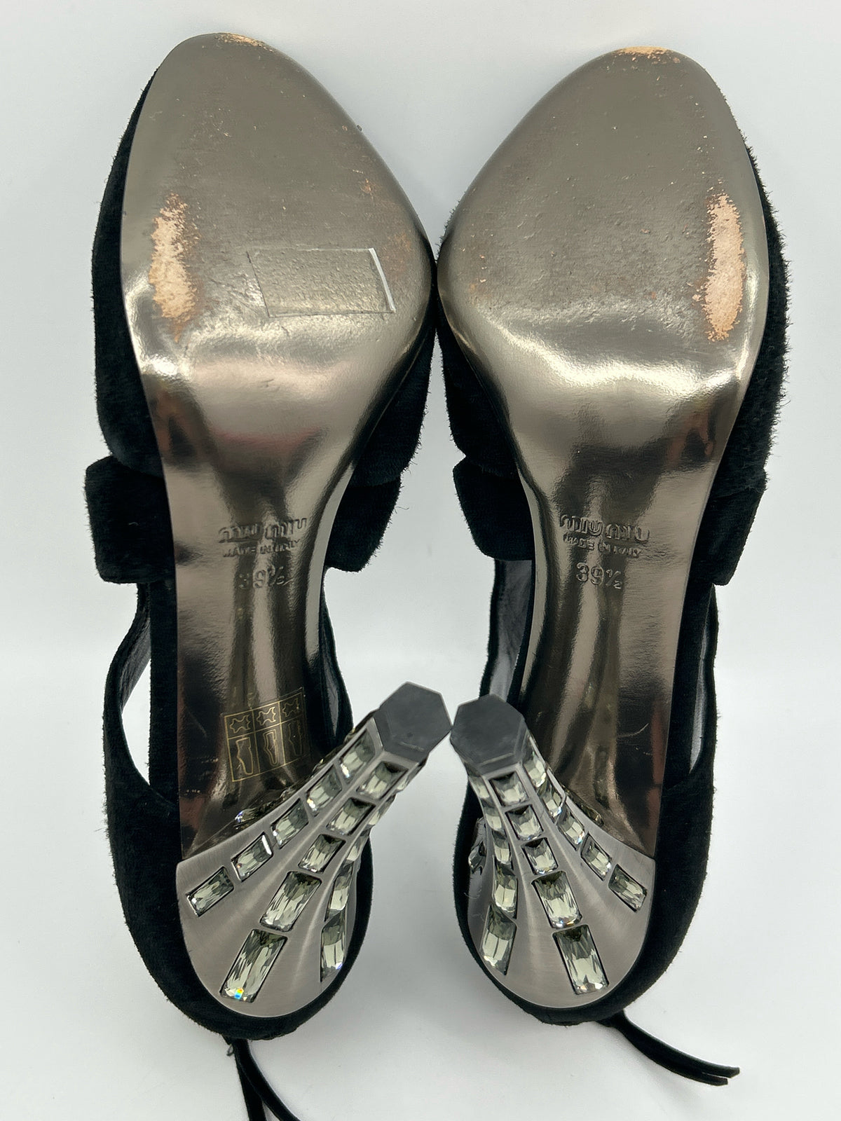 MIU MIU Size 39.5 Black Women Pumps