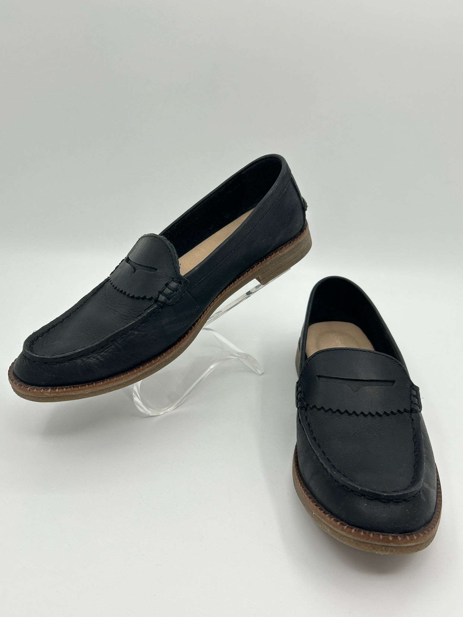 SPERRY Size 6.5 Black Women Loafer