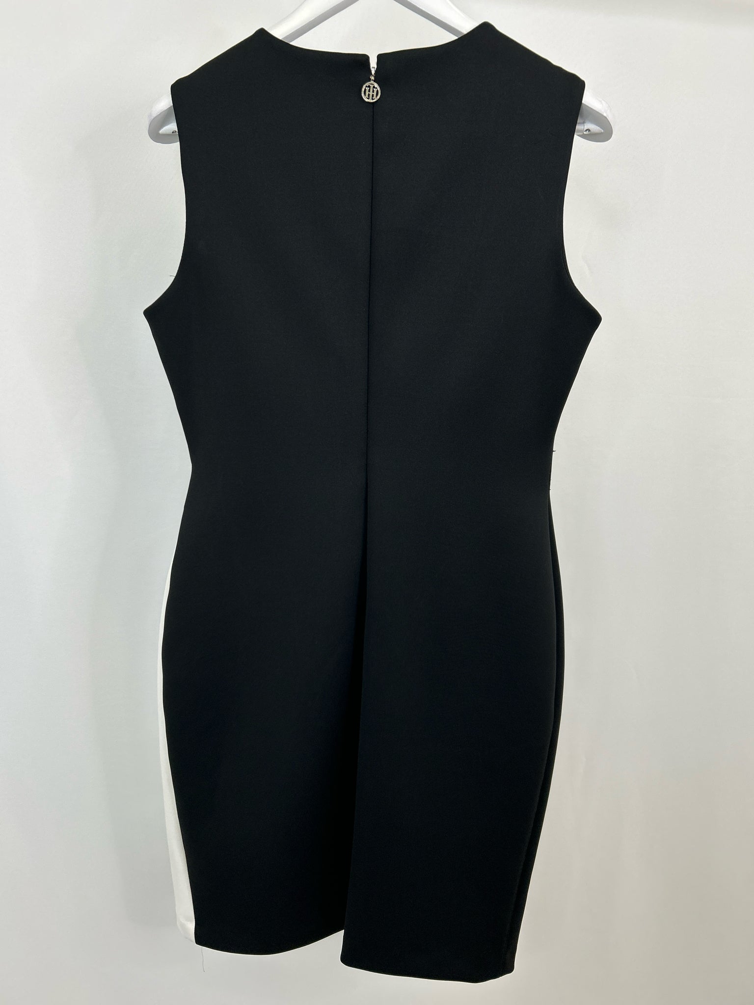 TOMMY HILFIGER Size 12 Black & White Women Dress