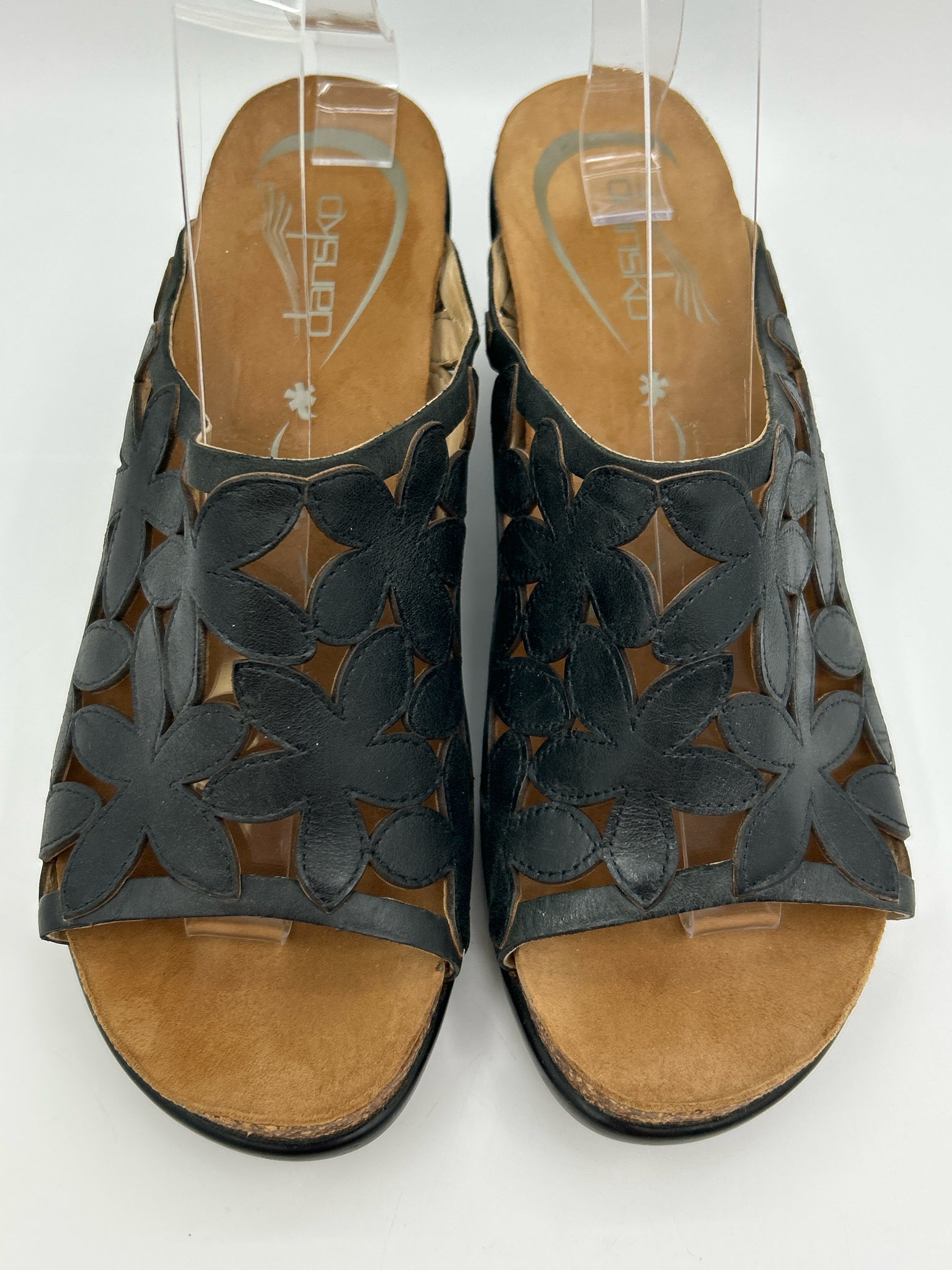 DANSKO Size 10/10.5 Black Women Sandal