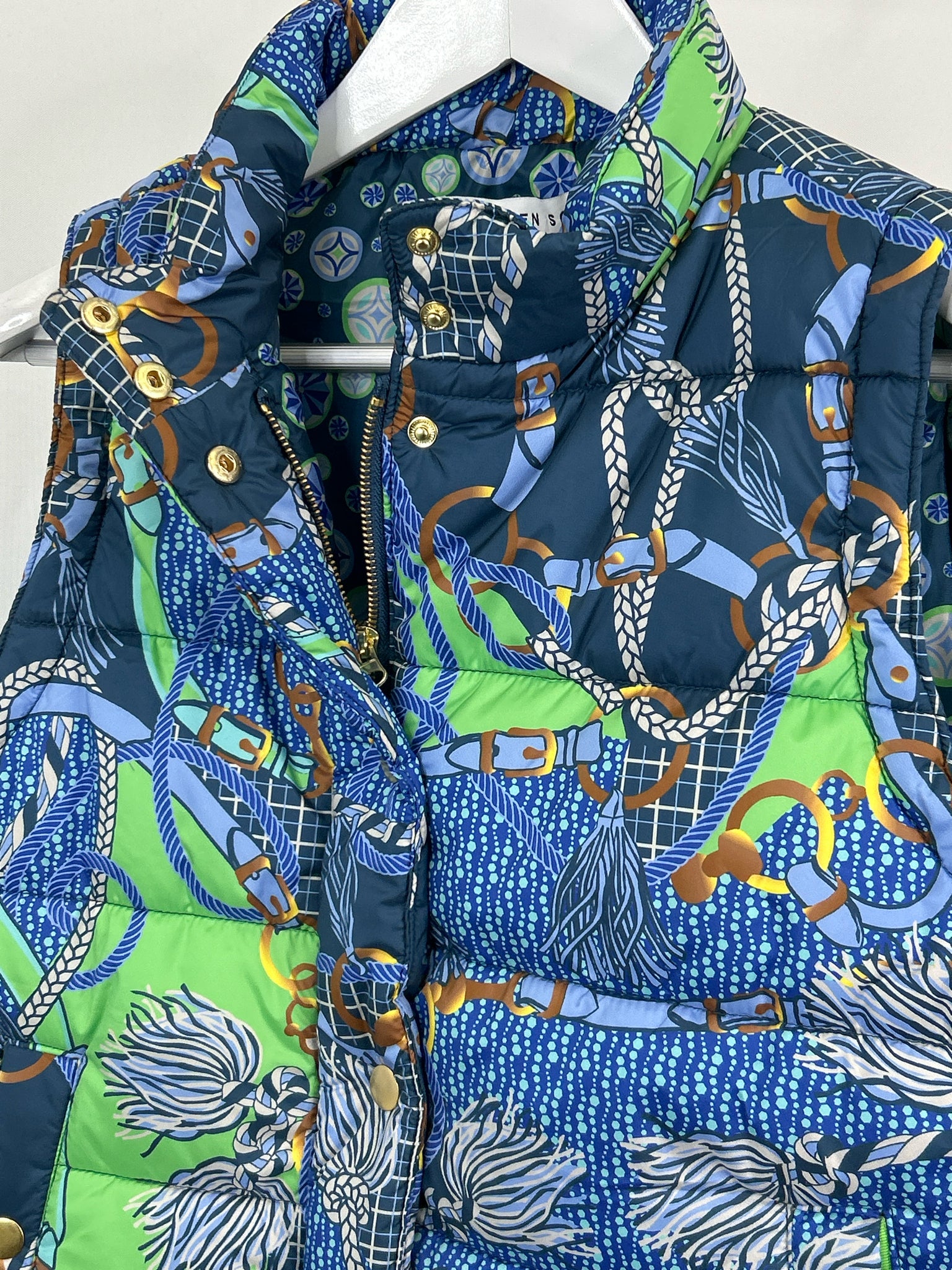 GRETCHEN SCOTT Size S BLUE AND GREY Women Vest