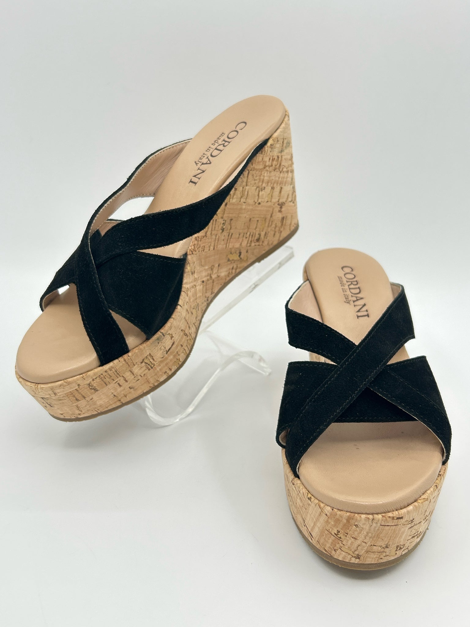 CORDANI Size 39 Black Women Sandal