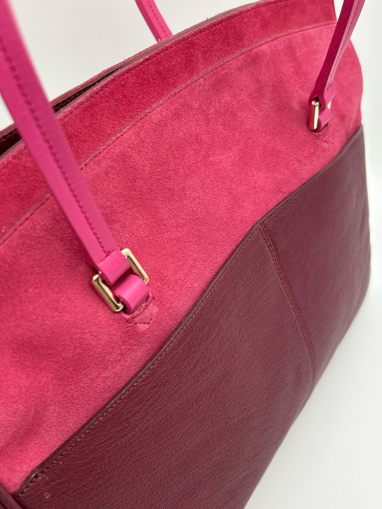 COLE HAAN Wine and Pink Women Purse