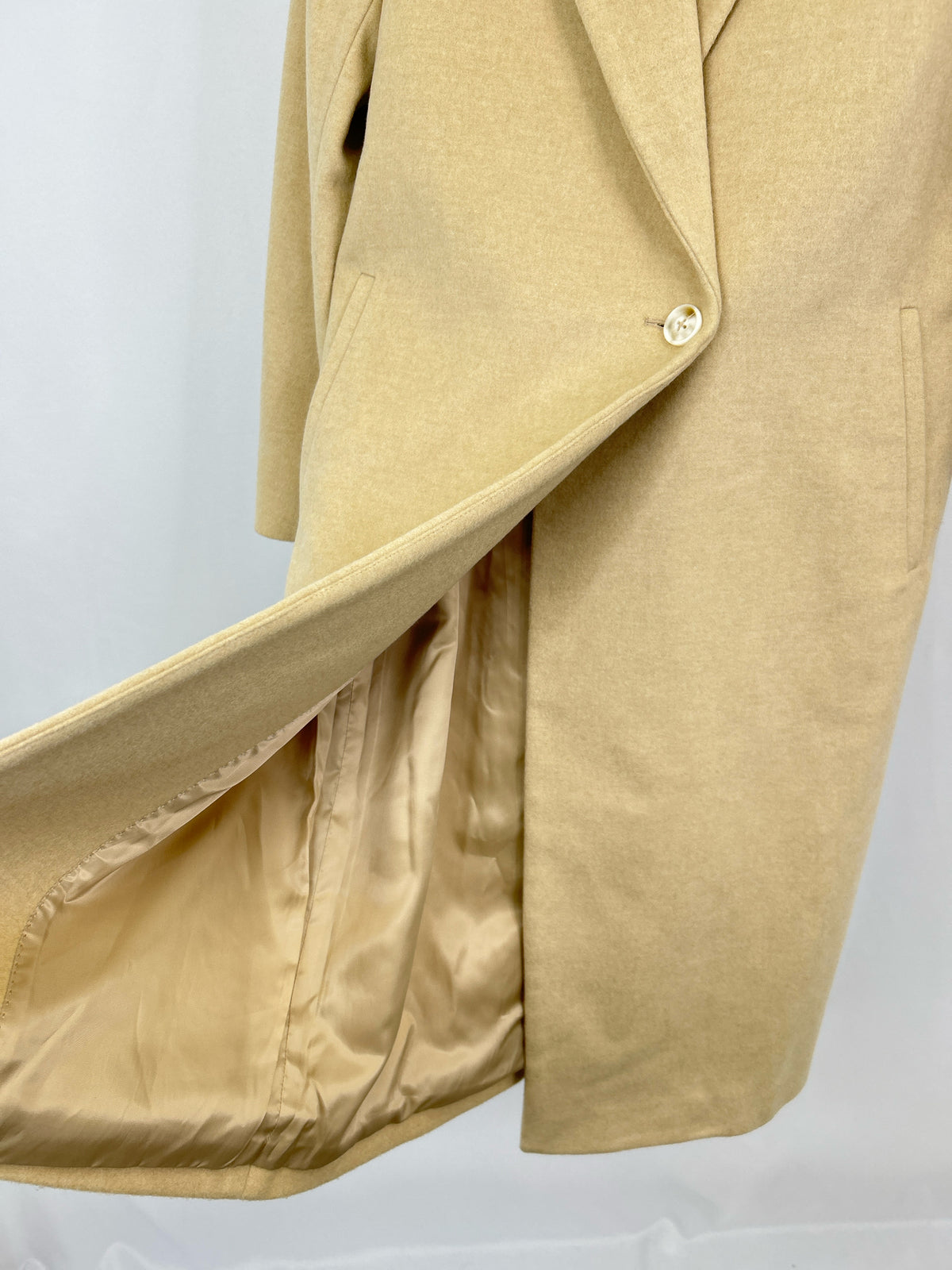 QUINCE Size L Cream Women Coat