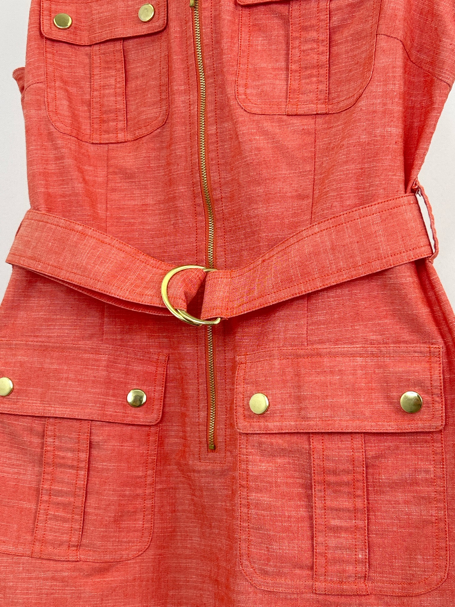 SHARAGANO Size S Coral Women Dress