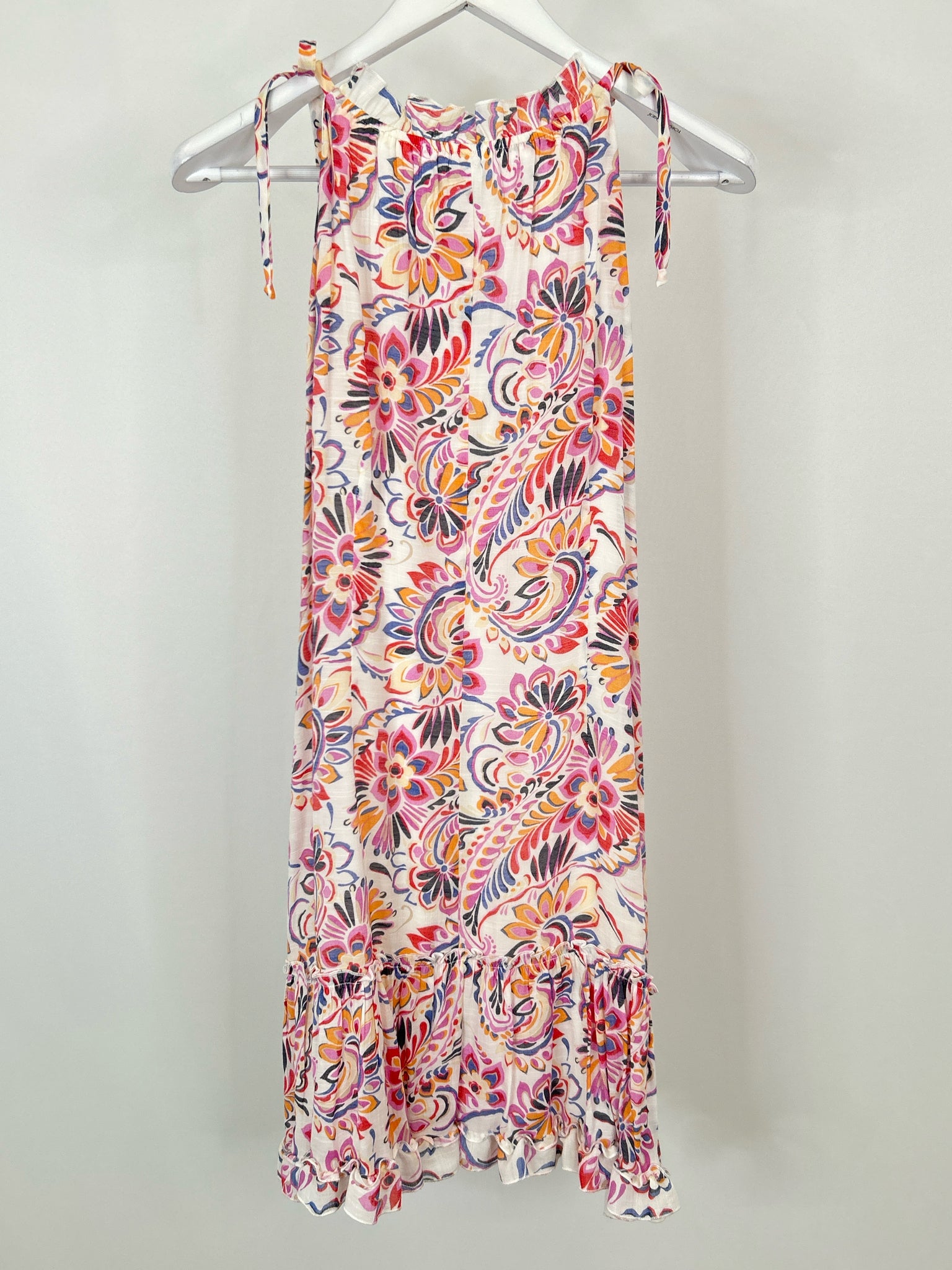 SIGNATURE BY ROBBIE BEE Size M White Floral Women Dress