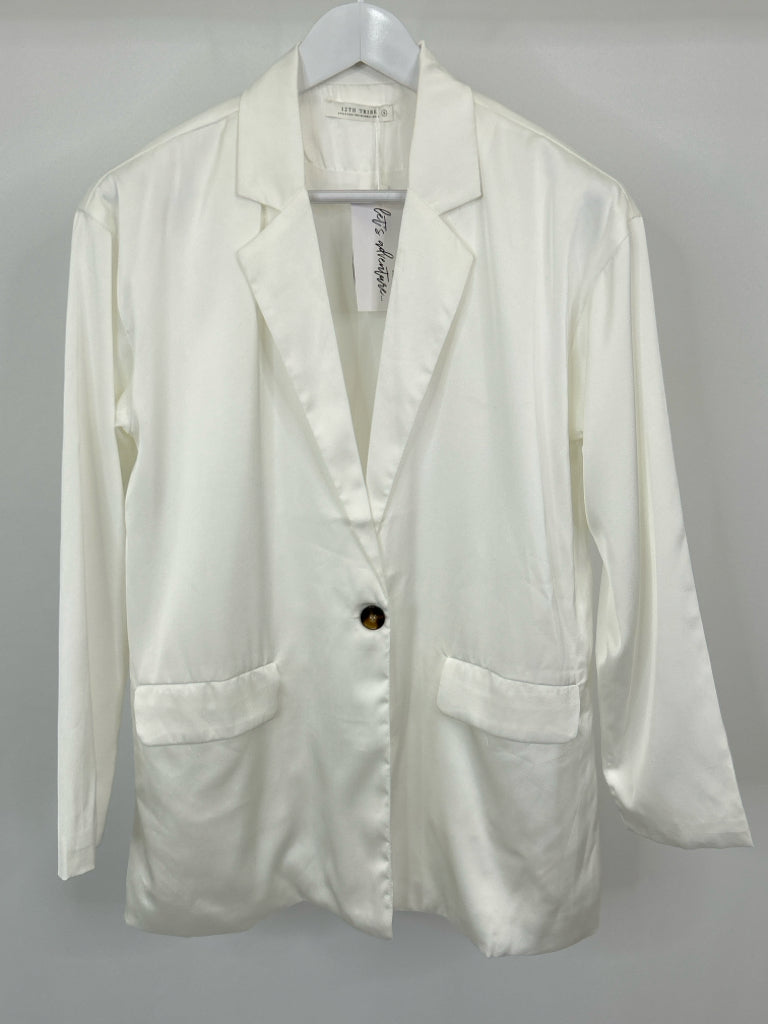 12TH TRIBE Women Size S White Blazer