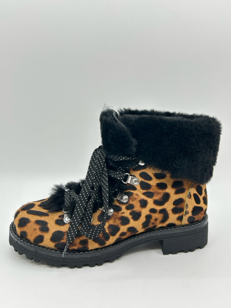 J CREW Women Size 7M Animal Print Booties NWT