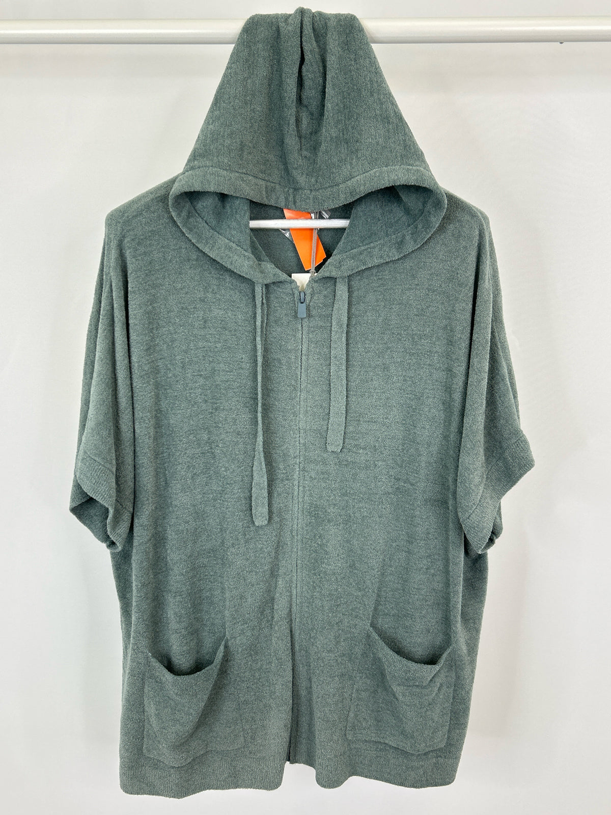 BAREFOOT DREAMS Size L/XL Green Women Hoodie