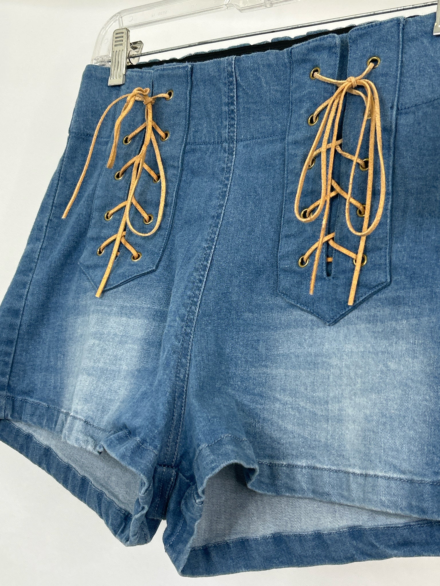 JUDITH MARCH Size L BLUE DENIM Women Shorts
