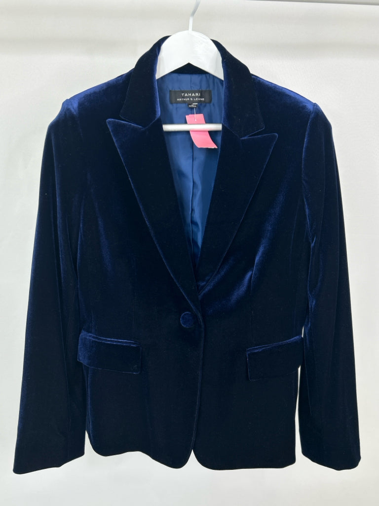 TAHARI Women Size 10 Royal Blue Blazer