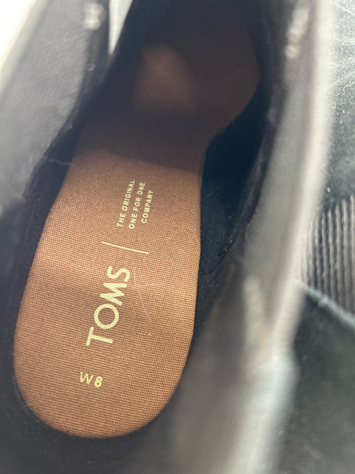 TOMS Size 8 Black Women Booties